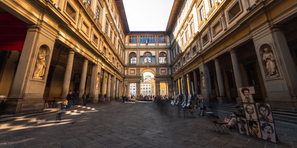 The Uffizi gallery